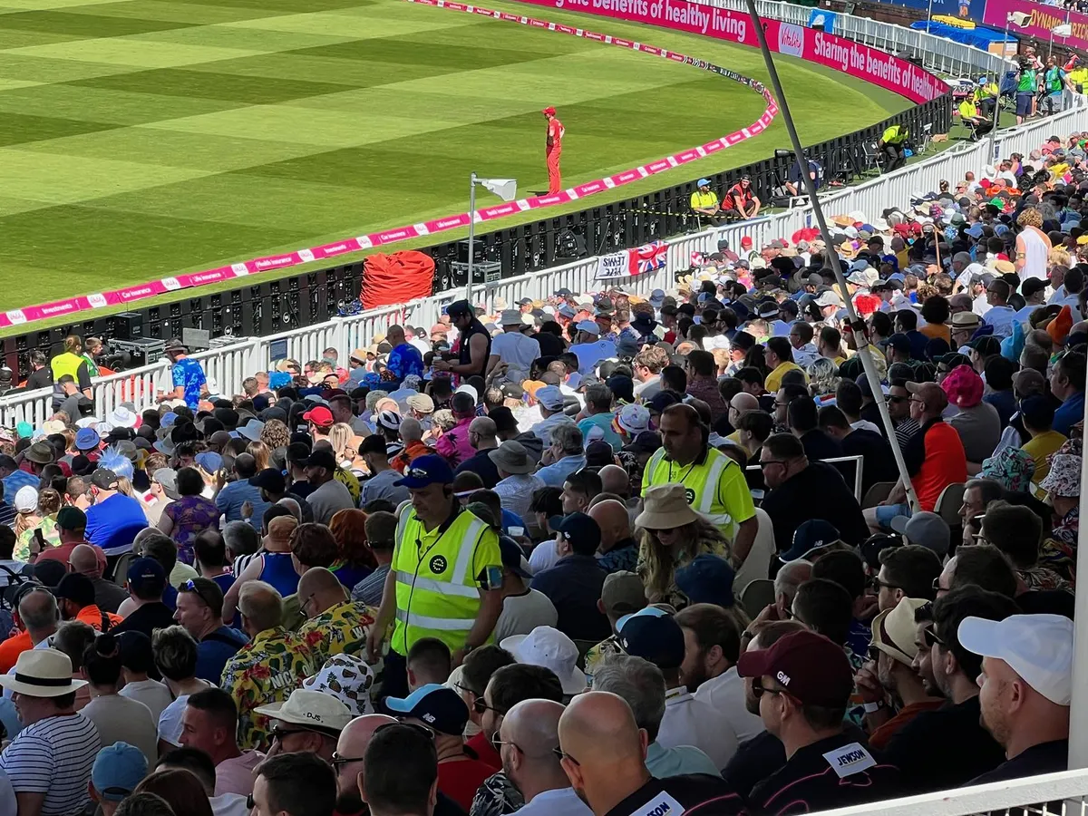 A full stand on match day