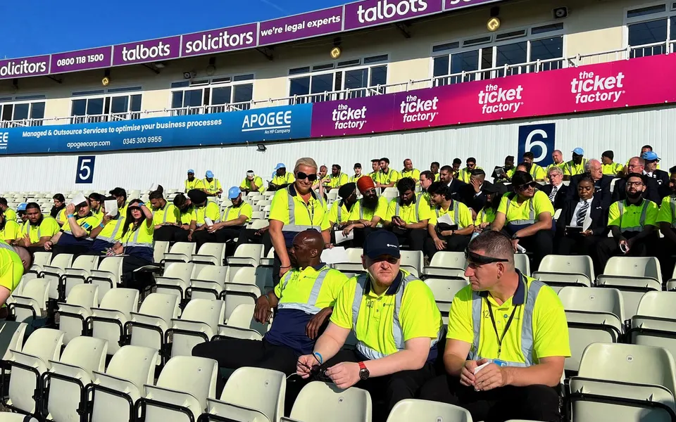 Level 2 spectator safety cohort in the stand