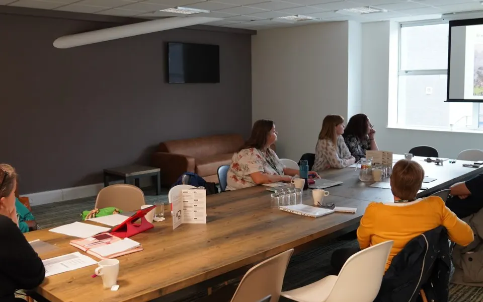 Closed-group delivery at a client venue