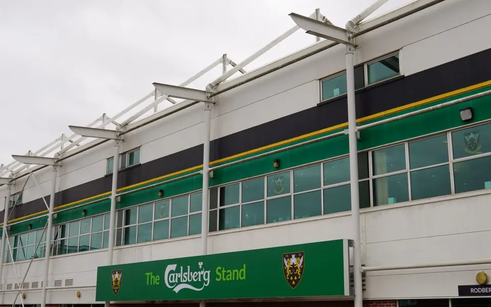 Rugby stadium exterior